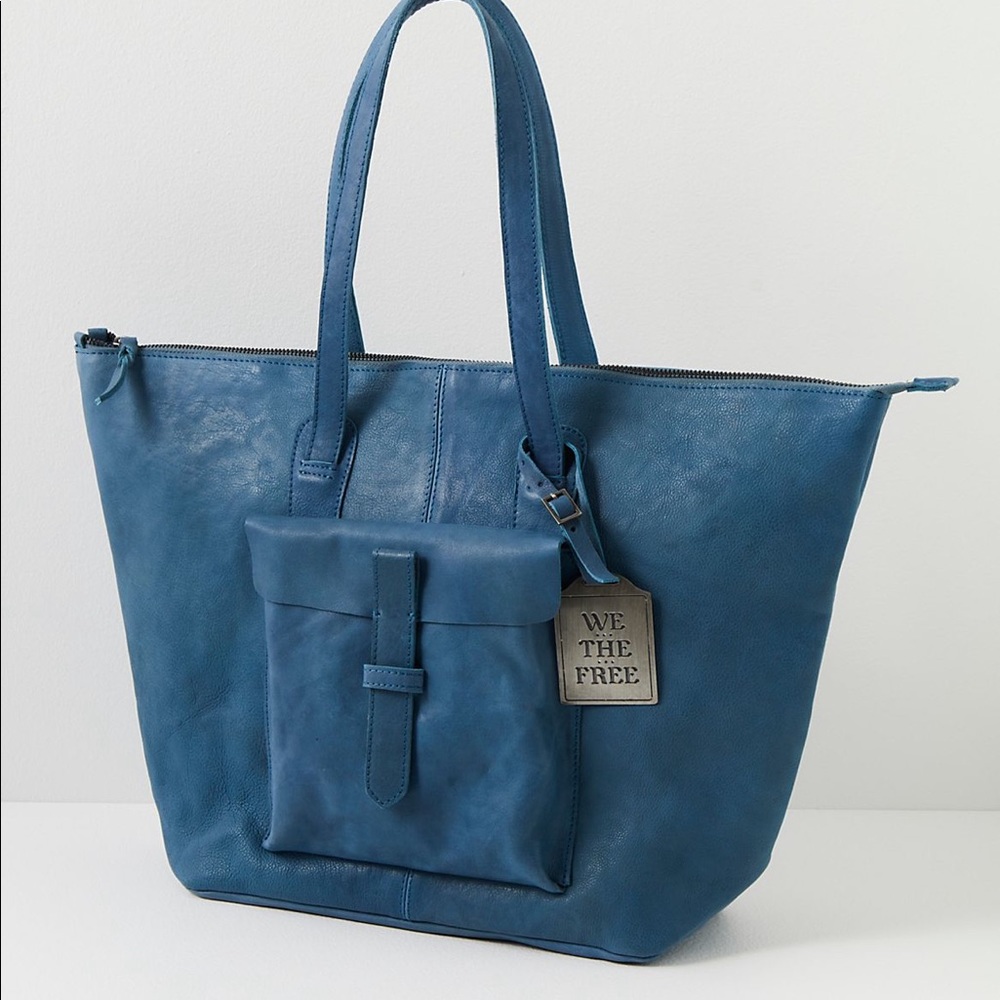 Free People Heritage Leather Tote Bag